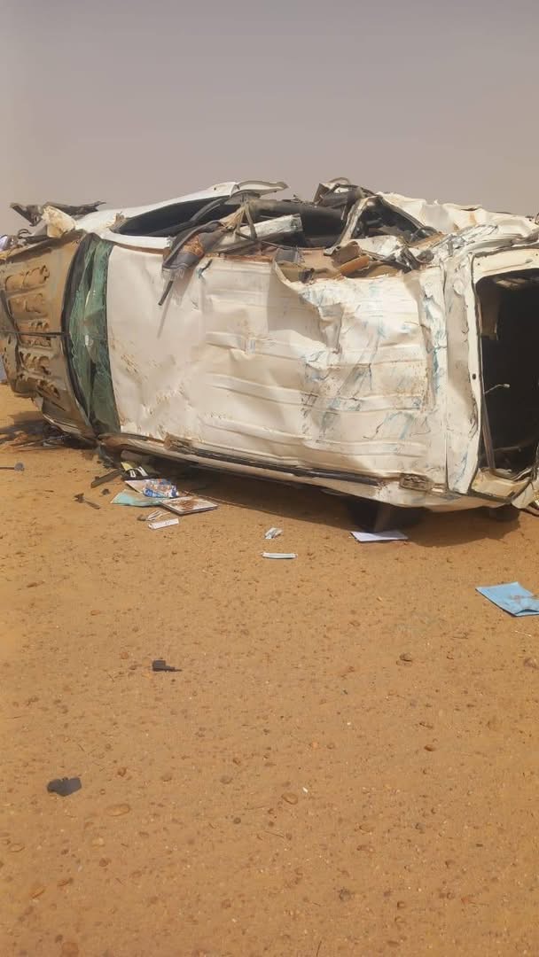 إصابة والي تيرس زمور بجروح طفيفة في حادث سير على طريق نواكشوط – أطار