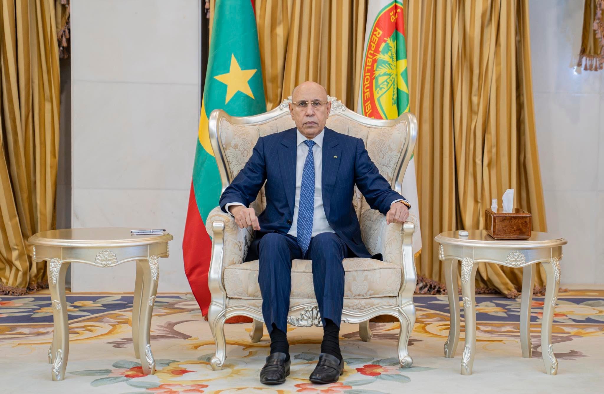 غزواني يتسلم أوراق اعتماد سفراء جدد لدى موريتانيا